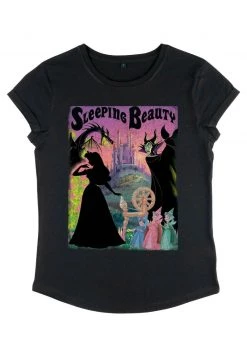 Henry Tiger Damen DISNEY SLEEPING BEAUTY POSTER - T-Shirt Print - Black