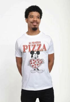 Henry Tiger Unisex DISNEY CLASSICS MICKEY ALL YOU NEED IS PIZZA - T-Shirt Print - White -Günstiges Henry Tiger Geschäft 31a4b4e4e5384bf888168395333ec3e3