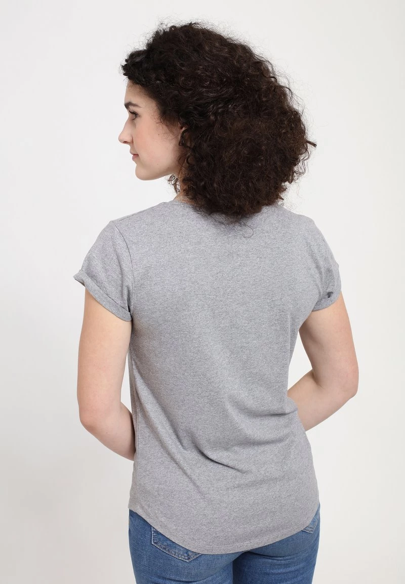 Henry Tiger Damen STAR WARS: CLASSIC - BEST YODA - T-Shirt Print - Melange Grey 2 Henry Tiger Damen STAR WARS: CLASSIC - BEST YODA - T-Shirt Print - Melange Grey – Bild 2