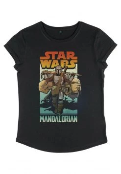 Henry Tiger Damen STAR WARS MANDO ON FOOT - T-Shirt Print - Black -Günstiges Henry Tiger Geschäft 321f7a7aeeb043cf85eaab7488325e06