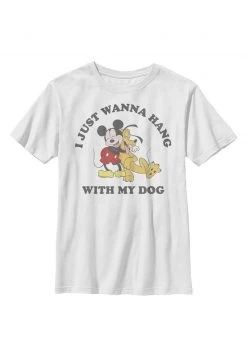 Henry Tiger Unisex DISNEY CLASSICS MICKEY DOG LOVER - T-Shirt Print - White