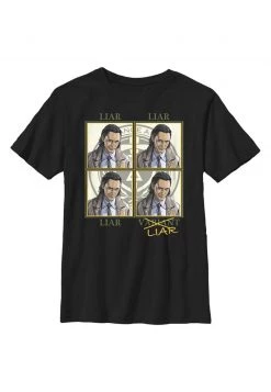 Henry Tiger Unisex MARVEL LIAR OR VARIANT - T-Shirt Print - Black