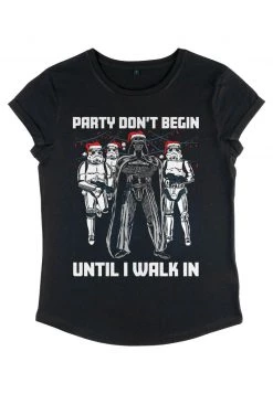 Henry Tiger Damen STAR WARS PARTY DONT BEGIN - T-Shirt Print - Black -Günstiges Henry Tiger Geschäft 332c6e48615a419faaf1cb4f979d12e6