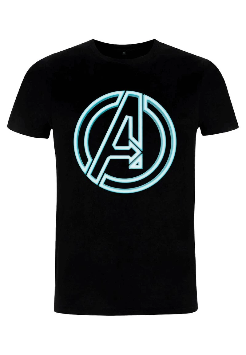 Henry Tiger Unisex MARVEL AVENGERS CLASSIC - AVENGERS GLOW ICON - T-Shirt Print - Black 2 Henry Tiger Unisex MARVEL AVENGERS CLASSIC - AVENGERS GLOW ICON - T-Shirt Print - Black – Bild 2