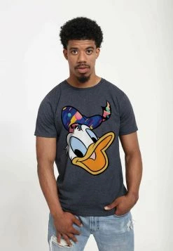 Henry Tiger Unisex DISNEY CLASSICS MICKEY CLASSIC - DONALD PATTERN FACE - T-Shirt Print - Melange Black -Günstiges Henry Tiger Geschäft 34102151cb7a4a168f3a8f3b2a2cabae