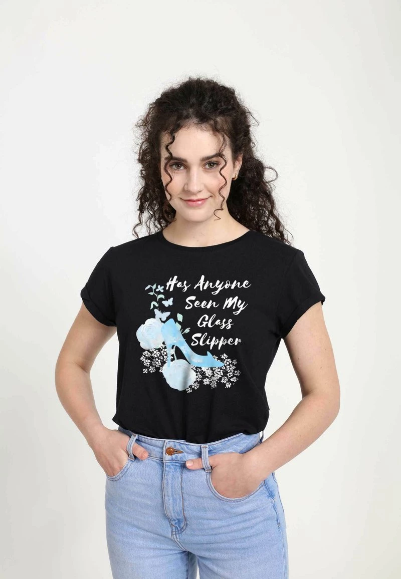 Henry Tiger Damen DISNEY SEEN MY T-SHIRT - T-Shirt Print - Black 1 Henry Tiger Damen DISNEY SEEN MY T-SHIRT - T-Shirt Print - Black