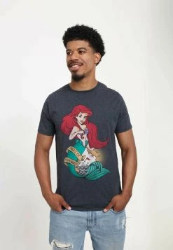 Henry Tiger Unisex DISNEY THE LITTLE MERMAID - SAILOR ARIEL - T-Shirt Print - Melange Black -Günstiges Henry Tiger Geschäft 344084a6c1c34c229707071e12de26c4