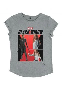 Henry Tiger MARVEL BLACK WIDOW - BLACK WIDOW COMIC - T-Shirt Print - Melange Grey | Damen -Günstiges Henry Tiger Geschäft 3450060781324baa8e7d51733caa2839