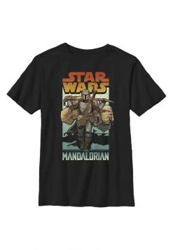 Henry Tiger STAR WARS MANDO ON FOOT - T-Shirt Print - Black | Unisex
