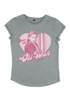 Henry Tiger Damen STAR WARS WAN FOR ME - T-Shirt Print - Melange Grey -Günstiges Henry Tiger Geschäft 35c7e15c42944e8a9ddcbdfc0affe7cb