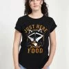 Henry Tiger Damen DISNEY POCAHONTAS - MEEKO HERE FOR FOOD - T-Shirt Print - Black