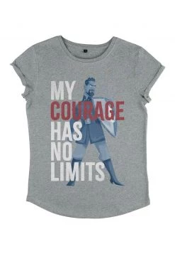 Henry Tiger DISNEY COURAGE STACK - T-Shirt Print - Melange Grey | Damen -Günstiges Henry Tiger Geschäft 3606f3f7caca4a2aa61cbb9327def703