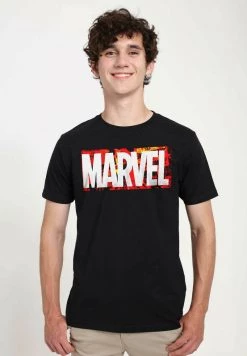 Henry Tiger Unisex MARVEL OTHER - HARD MIX MARVEL - T-Shirt Print - Black
