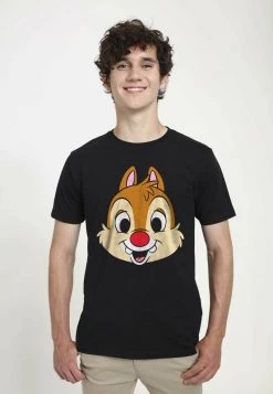 Henry Tiger Herren DISNEY CLASSICS DALE BIG FACE - T-Shirt Print - Black
