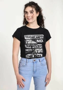 Henry Tiger Damen STAR WARS: THE MANDALORIAN - THIS IS THE WAY - T-Shirt Print - Black -Günstiges Henry Tiger Geschäft 367cdae5da9941c1860489f27eaab2c9