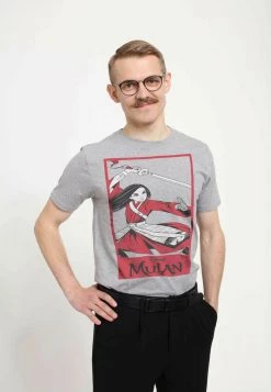 Henry Tiger Unisex DISNEY MULAN: LIVE ACTION - BOLD SPIRIT - T-Shirt Print - Melange Grey -Günstiges Henry Tiger Geschäft 36ad60a516e14f03882708844e944821