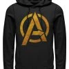 Henry Tiger Unisex MARVEL GOLD FOIL AVENGERS - Kapuzenpullover - Black