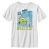 Henry Tiger Unisex PIXAR KIDS MIKE N SULLY WORK - T-Shirt Print - White