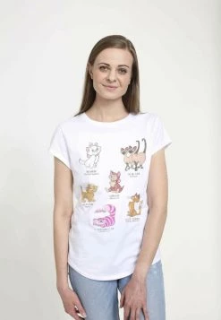 Henry Tiger Damen DISNEY CLASSICS CAT BREEDS - T-Shirt Print - White