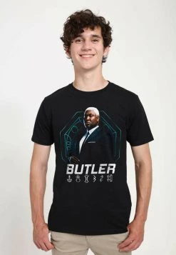 Henry Tiger Unisex DISNEY CLASSICS ARTEMIS FOWL - BUTLER HERO SHOT - T-Shirt Print - Black -Günstiges Henry Tiger Geschäft 37af8d98f4b04d72aa895fc24fb12ace