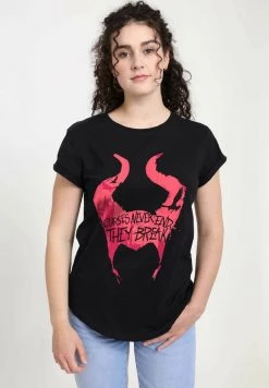 Henry Tiger Damen DISNEY MALEFICENT: MISTRESS OF EVIL - CURSED - T-Shirt Print - Black