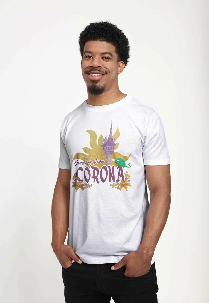 Henry Tiger DISNEY TANGLED - CORONA DESTINATION - T-Shirt Print - White | Unisex 1 Henry Tiger DISNEY TANGLED - CORONA DESTINATION - T-Shirt Print - White | Unisex