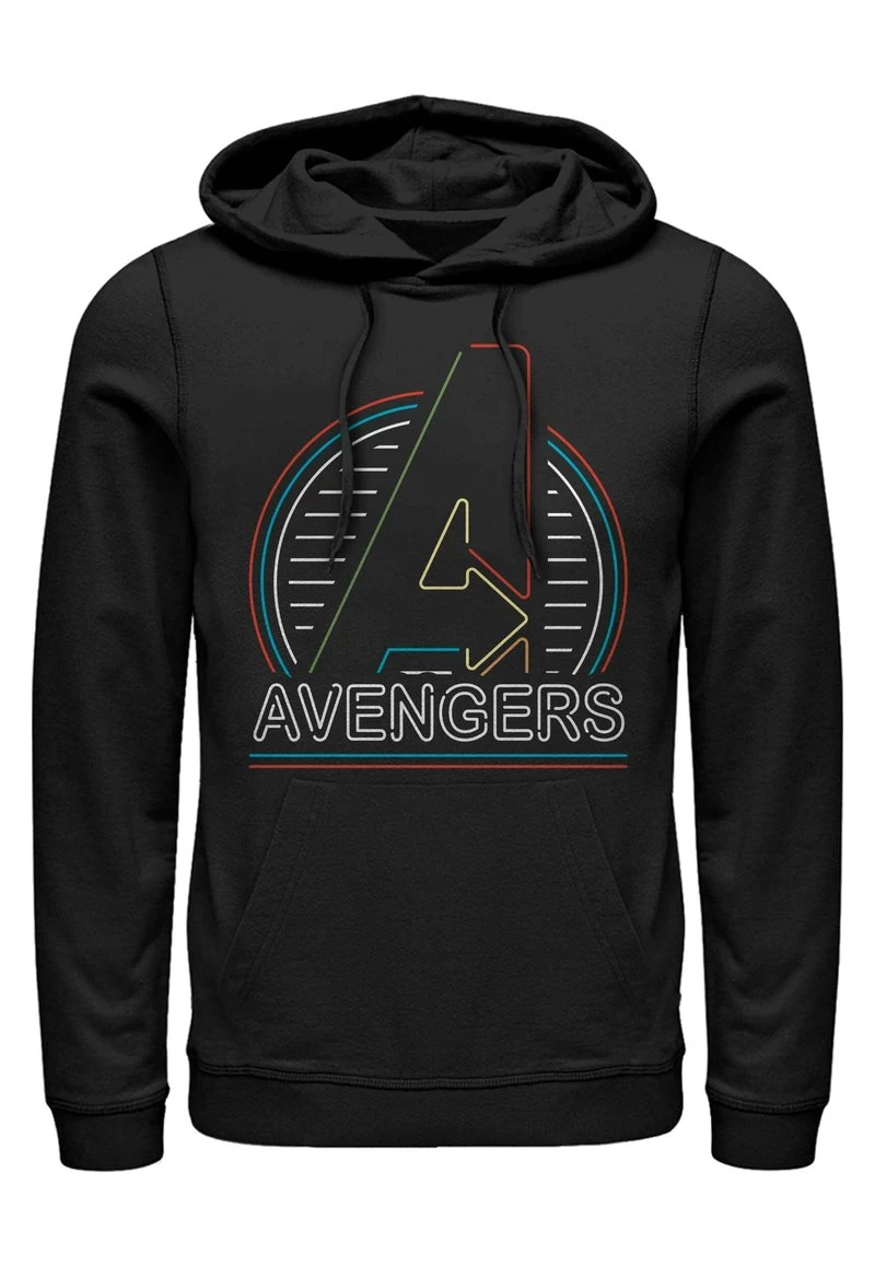 Henry Tiger Unisex MARVEL NEON AVENGERS - Kapuzenpullover - Black 1 Henry Tiger Unisex MARVEL NEON AVENGERS - Kapuzenpullover - Black
