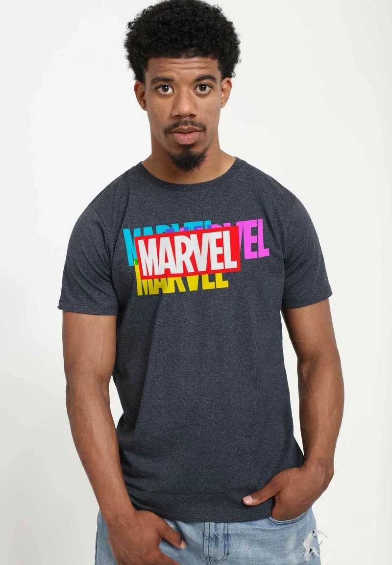 Henry Tiger Unisex MARVEL OTHER - CMY MARVEL - T-Shirt Print - Melange Black 1 Henry Tiger Unisex MARVEL OTHER - CMY MARVEL - T-Shirt Print - Melange Black