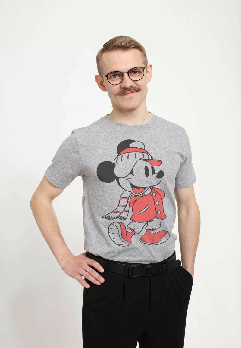 Henry Tiger Unisex DISNEY CLASSICS MICKEY CLASSIC - MICKEY WINTER FILL - T-Shirt Print - Melange Grey 3 Henry Tiger Unisex DISNEY CLASSICS MICKEY CLASSIC - MICKEY WINTER FILL - T-Shirt Print - Melange Grey – Bild 3