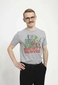 Henry Tiger STAR WARS BOUNTY ROUNDUP UNISEX - T-Shirt Print - Melange Grey -Günstiges Henry Tiger Geschäft 39bec514be4640c59306c0cd47534122