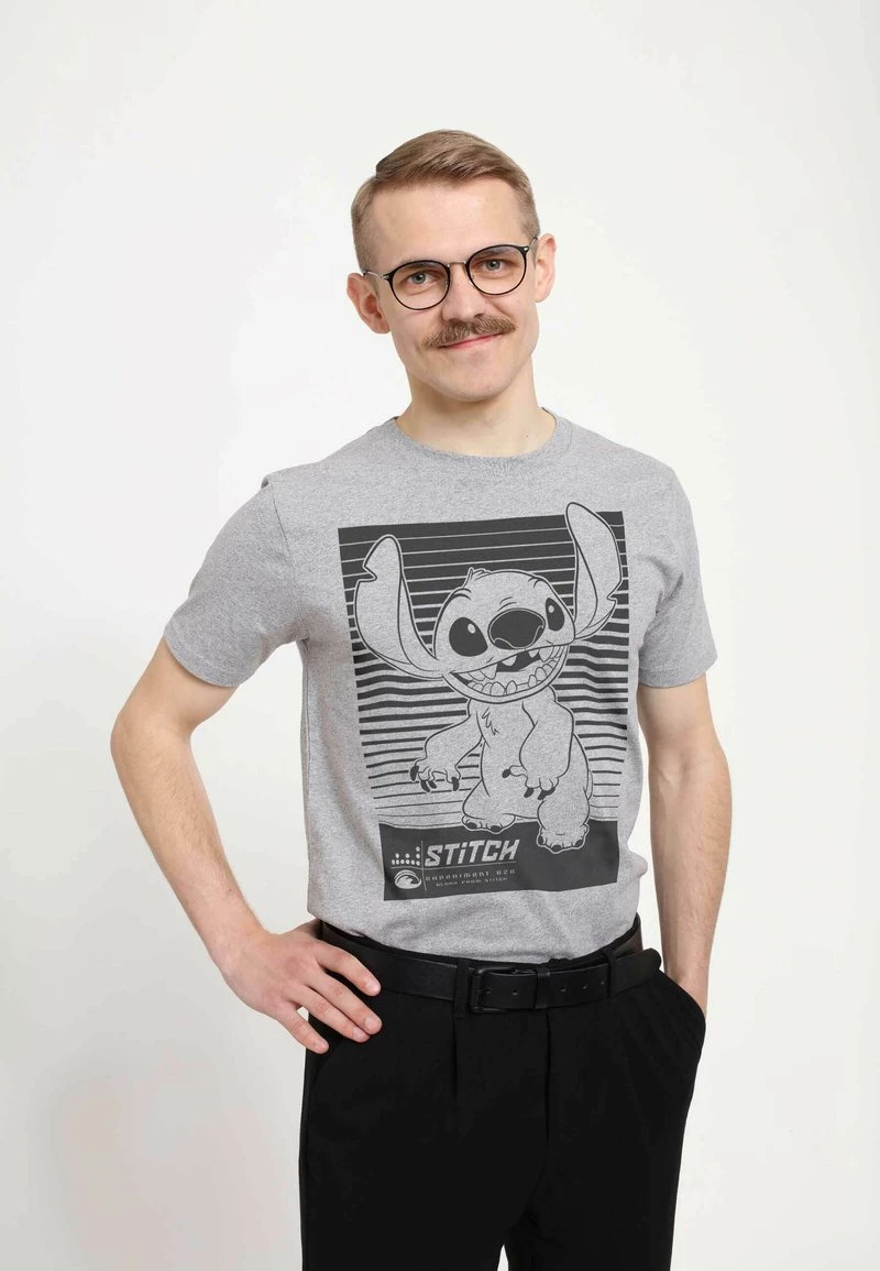 Henry Tiger DISNEY CLASSICS UNISEX STITCH LINER - T-Shirt Print - Melange Grey 3 Henry Tiger DISNEY CLASSICS UNISEX STITCH LINER - T-Shirt Print - Melange Grey – Bild 3