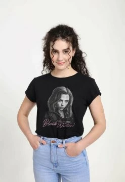 Henry Tiger Damen MARVEL WIDOW MONO - T-Shirt Print - Black -Günstiges Henry Tiger Geschäft 39ecdc2c75d0429b82670f50882012a1