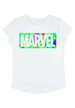 Henry Tiger Damen MARVEL MARVEL OTHER - COLORFUL MARVEL - T-Shirt Print - White -Günstiges Henry Tiger Geschäft 3a3282fb89e643b9a4af2777f7111ed9