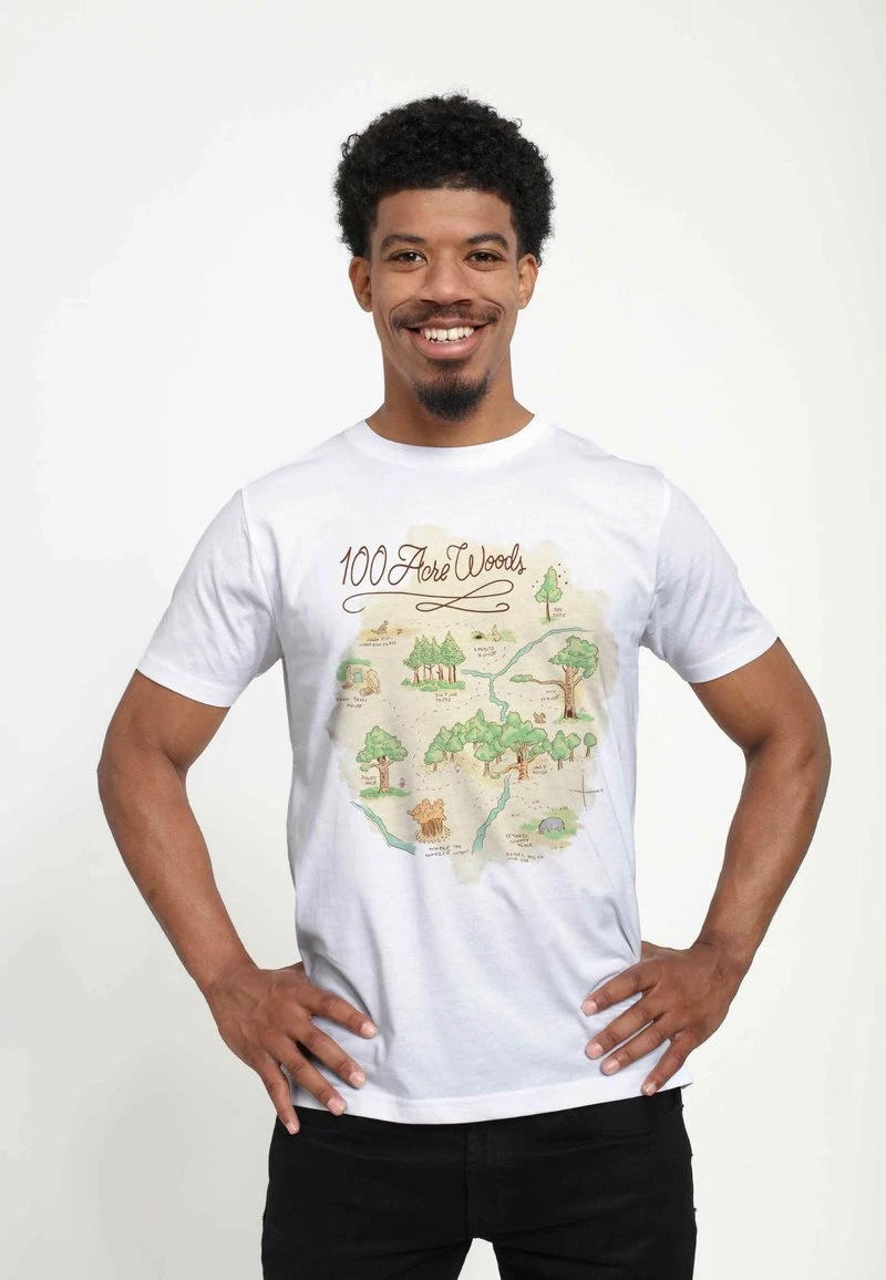 Henry Tiger DISNEY CLASSICS WINNIE THE POOH - 100 ACRE MAP - T-Shirt Print - White | Unisex 1 Henry Tiger DISNEY CLASSICS WINNIE THE POOH - 100 ACRE MAP - T-Shirt Print - White | Unisex