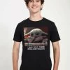 Henry Tiger Unisex STAR WARS: THE MANDALORIAN - TOLD ABOUT SNACKS - T-Shirt Print - Black