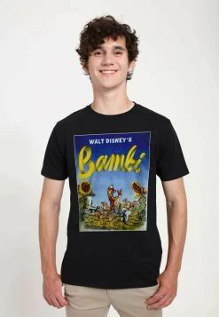 Henry Tiger Herren DISNEY CLASSICS BAMBI SUNFLOWERS - T-Shirt Print - Black