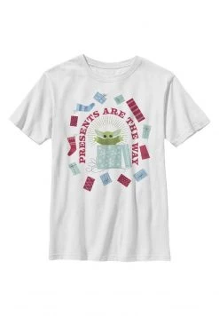 Henry Tiger Unisex STAR WARS PRESENTS ARE THE WAY - T-Shirt Print - White