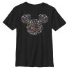 Henry Tiger Unisex DISNEY CLASSICS KIDS FLORAL EARS - T-Shirt Print - Black