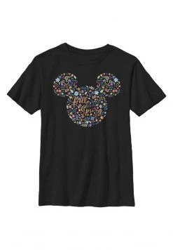 Henry Tiger Unisex DISNEY CLASSICS KIDS FLORAL EARS - T-Shirt Print - Black