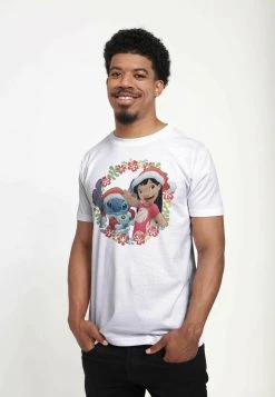 Henry Tiger Unisex DISNEY CLASSICS LILO & STITCH - LILO AND STITCH HOLIDAY - T-Shirt Print - White -Günstiges Henry Tiger Geschäft 3c3af81442ea4caf98c018d609ab3875