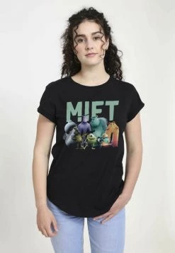 Henry Tiger Damen PIXAR MIFT CREW - T-Shirt Print - Black