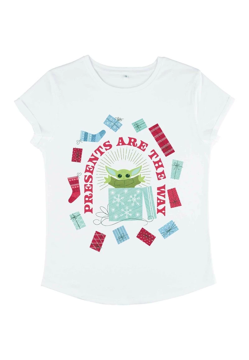 Henry Tiger Damen STAR WARS PRESENTS ARE THE WAY - T-Shirt Print - White 5 Henry Tiger Damen STAR WARS PRESENTS ARE THE WAY - T-Shirt Print - White – Bild 5