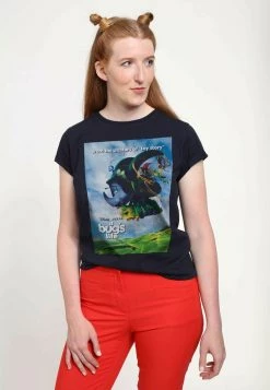 Henry Tiger PIXAR BUGS FLYING POSTER - T-Shirt Print - Navy Blue | Damen -Günstiges Henry Tiger Geschäft 3d1abb51194f49f2955ed35f3fbf453f