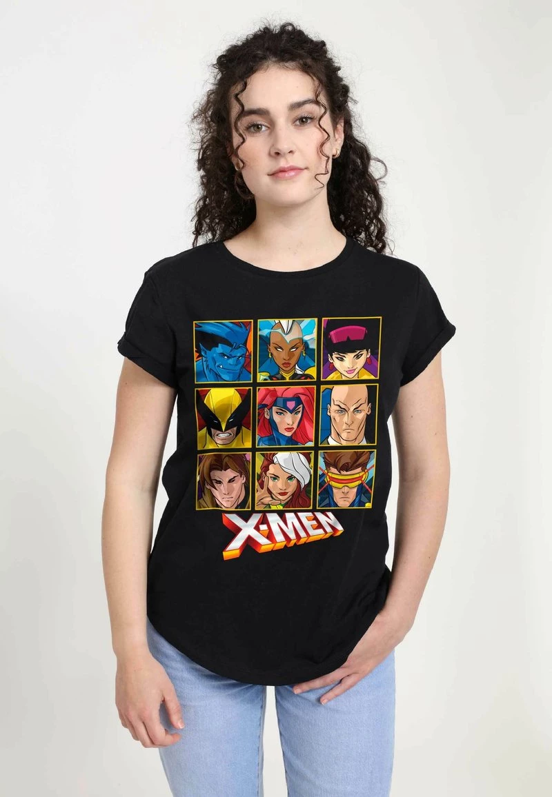 Henry Tiger Damen MARVEL WOMEN'S XMEN CORE BOX UP - T-Shirt Print - Black 1 Henry Tiger Damen MARVEL WOMEN'S XMEN CORE BOX UP - T-Shirt Print - Black