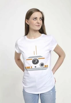 Henry Tiger Damen DISNEY STAR WARS BB-8 MINIMAL FACE - T-Shirt Print - White -Günstiges Henry Tiger Geschäft 3d4b2b21863b4d4997d4e2493378f631