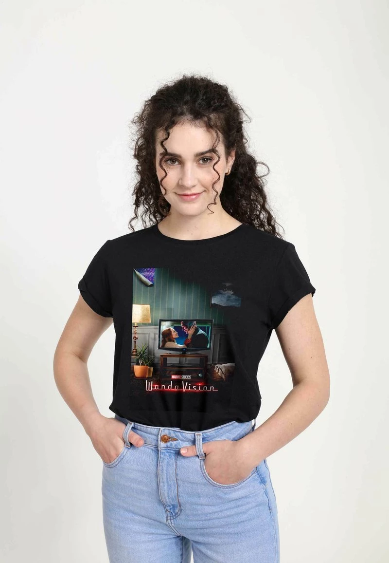 Henry Tiger Damen MARVEL WANDA VISION POSTER - T-Shirt Print - Black 3 Henry Tiger Damen MARVEL WANDA VISION POSTER - T-Shirt Print - Black – Bild 3