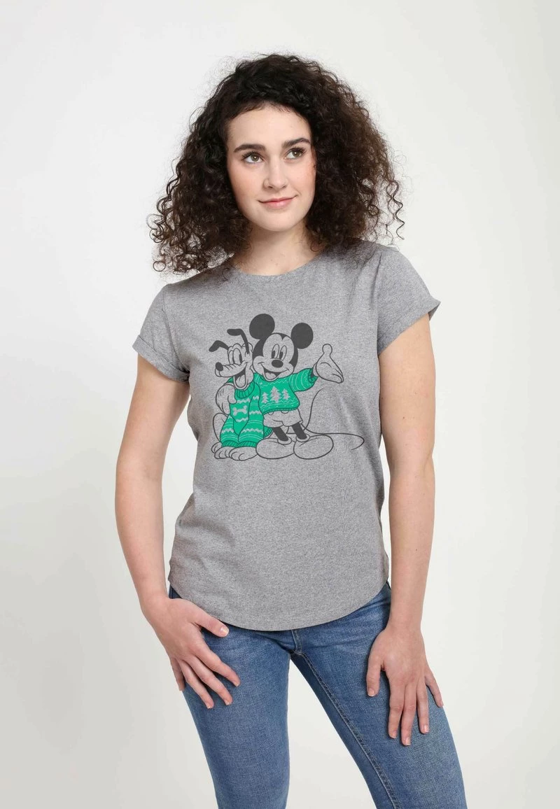 Henry Tiger Damen DISNEY CLASSICS MICKEY CLASSIC - SWEATER PALS - T-Shirt Print - Melange Grey 1 Henry Tiger Damen DISNEY CLASSICS MICKEY CLASSIC - SWEATER PALS - T-Shirt Print - Melange Grey