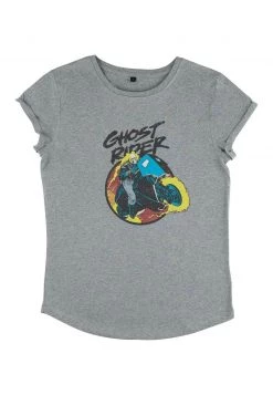 Henry Tiger Damen MARVEL OTHER - GHOST RIDER 90S - T-Shirt Print - Melange Grey -Günstiges Henry Tiger Geschäft 3e7367c83e1c4a58a31559700add1607