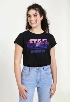 Henry Tiger Damen STAR WARS: THE MANDALORIAN - CHILD LOGO FILL - T-Shirt Print - Black -Günstiges Henry Tiger Geschäft 3f31244b1a4a4be8acfd00b3ca126ed3