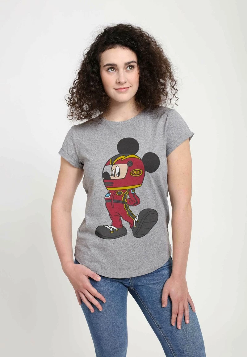Henry Tiger Damen DISNEY CLASSICS MICKEY CLASSIC - MICKEY RACECAR DRIVER - T-Shirt Print - Melange Grey 3 Henry Tiger Damen DISNEY CLASSICS MICKEY CLASSIC - MICKEY RACECAR DRIVER - T-Shirt Print - Melange Grey – Bild 3